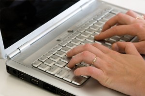photo of hands typing on a keyboard | Patient Portal | Cumming, GA
